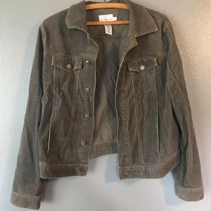 Gray Calvin Klein corduroy jacket